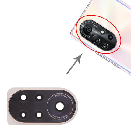 10 PCS Camera Lens Cover for Huawei Nova 8 Pro 5G (Gold)-garmade.com