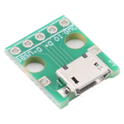 10 PCS Micro USB to 5pin 2.54MM Female Connector Test Board-garmade.com