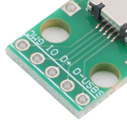 10 PCS Micro USB to 5pin 2.54MM Female Connector Test Board-garmade.com