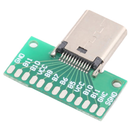 Double-sided Positive and Negative Type C Female Test Board USB 3.1 with PCB 24pin Welded-garmade.com