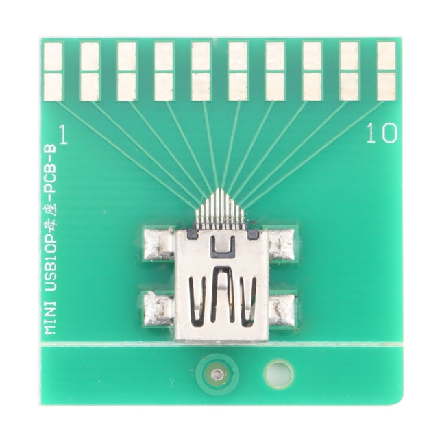 Mini 10pin USB Female Test Board-garmade.com