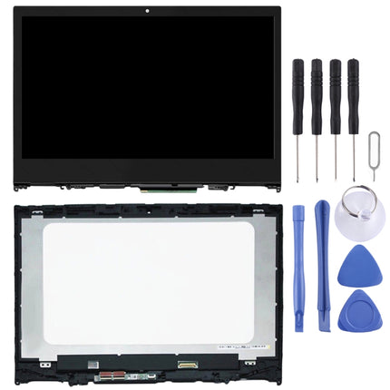 1366 x 768px LCD Screen and Digitizer Full Assembly With Frame for Lenovo Yoga 520-14IKB(Black)-garmade.com