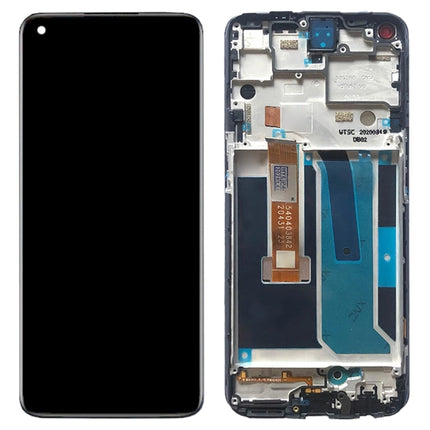 LCD Screen and Digitizer Full Assembly with Frame for OnePlus Nord N10 5G BE2029 (Black)-garmade.com