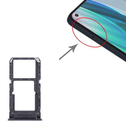 SIM Card Tray + SIM Card Tray / Micro SD Card Tray for OnePlus Nord N10 5G(Black)-garmade.com