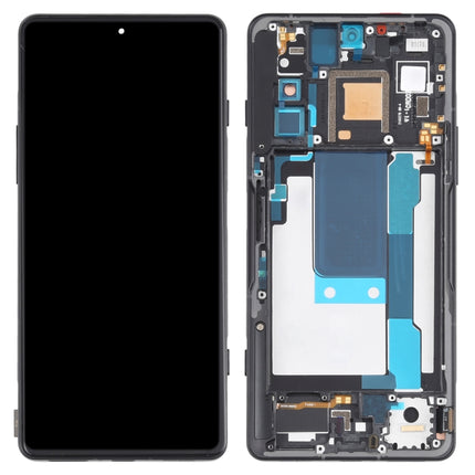 OLED Material LCD Screen and Digitizer Full Assembly With Frame for Xiaomi Redmi K40 Gaming M2012K10C M2104K10AC(Grey)-garmade.com