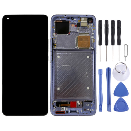 Original AMOLED Material LCD Screen and Digitizer Full Assembly With Frame for Xiaomi Mi 11 Ultra / Mi 11 Pro M2102K1G M2102K1C M2102K1AC (Purple)-garmade.com