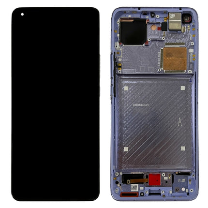 Original AMOLED Material LCD Screen and Digitizer Full Assembly With Frame for Xiaomi Mi 11 Ultra / Mi 11 Pro M2102K1G M2102K1C M2102K1AC (Purple)-garmade.com