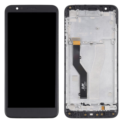 LCD Screen and Digitizer Full Assembly With Frame for Motorola Moto E6 / Moto E XT2005-3 XT2005-1 XT2005DL(Black)-garmade.com