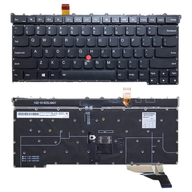 US Version Keyboard With Back Light for Lenovo Thinkpad X1 Carbon 3rd Gen 2015-garmade.com
