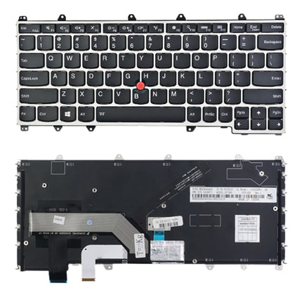US Version Keyboard With Back Light for Lenovo Thinkpad Yoga 260 / Yoga 370 / X380(Silver)-garmade.com