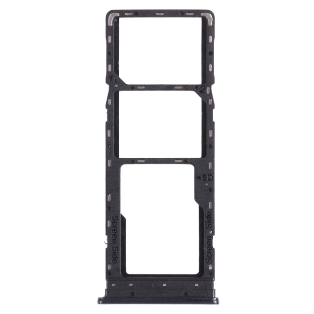 SIM Card Tray + SIM Card Tray + Micro SD Card Tray for infinix Hot 9 Play X680 C680B X680C (Black)-garmade.com