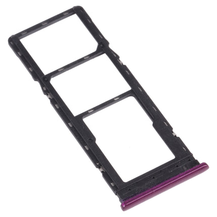 SIM Card Tray + SIM Card Tray + Micro SD Card Tray for infinix Hot 9 Play X680 C680B X680C (Purple)-garmade.com