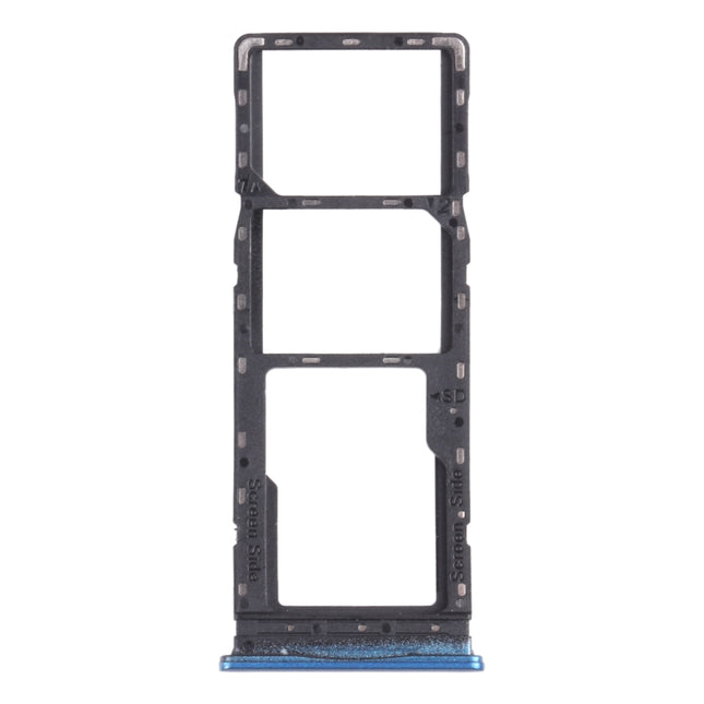 SIM Card Tray + SIM Card Tray + Micro SD Card Tray for infinix Hot 10 Play / Smart 5(India) X688C X688B (Blue)-garmade.com