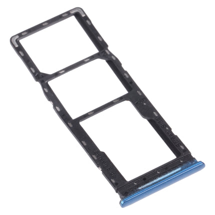 SIM Card Tray + SIM Card Tray + Micro SD Card Tray for infinix Hot 10 Play / Smart 5(India) X688C X688B (Blue)-garmade.com