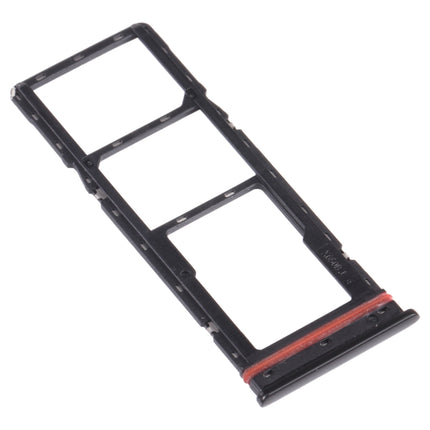 SIM Card Tray + SIM Card Tray + Micro SD Card Tray for infinix Hot 8 Lite X650 (Black)-garmade.com