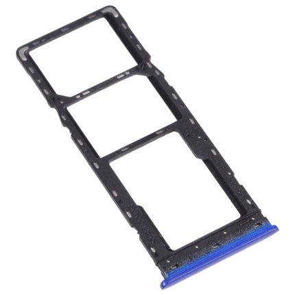 SIM Card Tray + SIM Card Tray + Micro SD Card Tray for Tecno Spark 4 / Camon 12 KC2 KC8 CC7 (Blue)-garmade.com