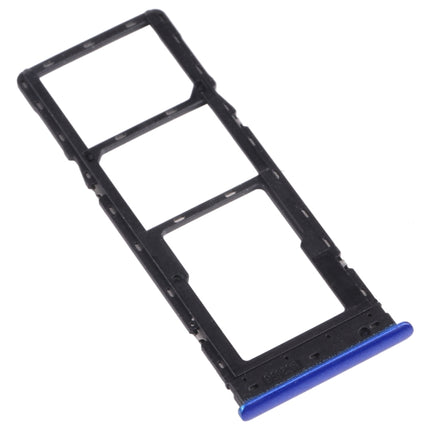 SIM Card Tray + SIM Card Tray + Micro SD Card Tray for Tecno Spark 4 / Camon 12 KC2 KC8 CC7 (Blue)-garmade.com