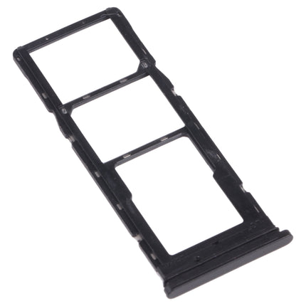SIM Card Tray + SIM Card Tray + Micro SD Card Tray for Tecno Pouvoir 4 Pro / Pouvoir 4 LC7 (Black)-garmade.com
