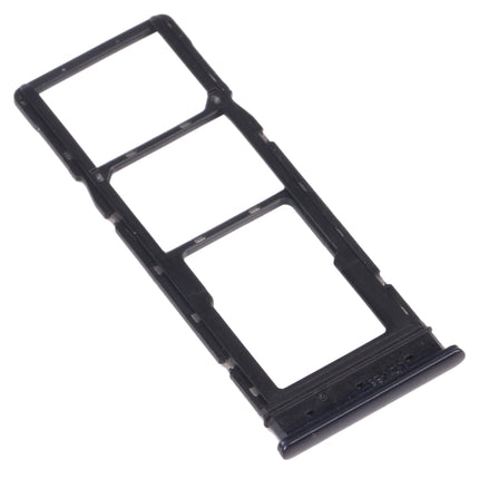 SIM Card Tray + SIM Card Tray + Micro SD Card Tray for Tecno Spark 5 Air KD6a (Black)-garmade.com