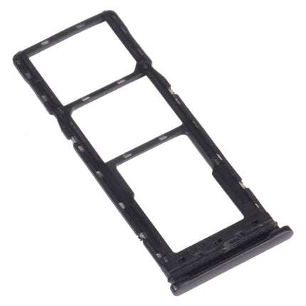 SIM Card Tray + SIM Card Tray + Micro SD Card Tray for Tecno Spark 6 Air KE6 KE6J KF6 (Black)-garmade.com