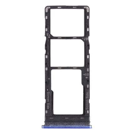 SIM Card Tray + SIM Card Tray + Micro SD Card Tray for Tecno Spark 6 Air KE6 KE6J KF6 (Blue)-garmade.com