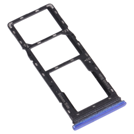 SIM Card Tray + SIM Card Tray + Micro SD Card Tray for Tecno Spark 6 Air KE6 KE6J KF6 (Blue)-garmade.com