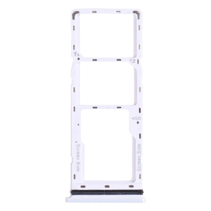 SIM Card Tray + SIM Card Tray + Micro SD Card Tray for Tecno Spark 6 Air KE6 KE6J KF6 (White)-garmade.com