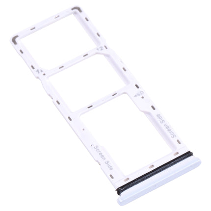 SIM Card Tray + SIM Card Tray + Micro SD Card Tray for Tecno Spark 6 Air KE6 KE6J KF6 (White)-garmade.com