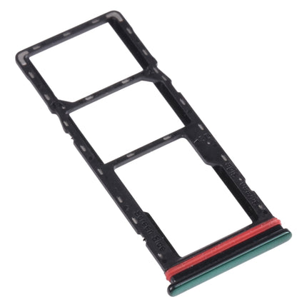 SIM Card Tray + SIM Card Tray + Micro SD Card Tray for Infinix Hot 9 X655C X655 X655D(Green)-garmade.com