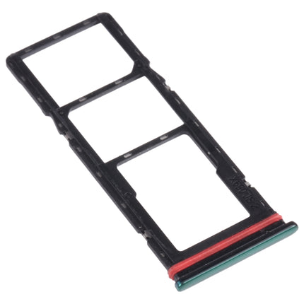 SIM Card Tray + SIM Card Tray + Micro SD Card Tray for Infinix Hot 9 X655C X655 X655D(Green)-garmade.com