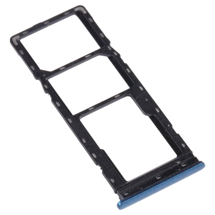 SIM Card Tray + SIM Card Tray + Micro SD Card Tray for Infinix Hot 9 X655C X655 X655D(Blue)-garmade.com