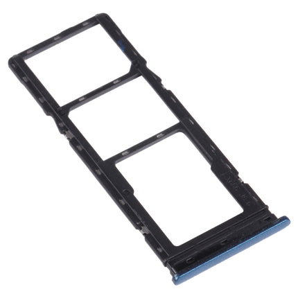 SIM Card Tray + SIM Card Tray + Micro SD Card Tray for Infinix Hot 9 X655C X655 X655D(Blue)-garmade.com