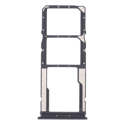 SIM Card Tray + SIM Card Tray + Micro SD Card Tray for Xiaomi Redmi 9T 4G / Redmi Note 9 4G J19S M2010J19SC M2010J19SG M2010J19SY (Black)-garmade.com