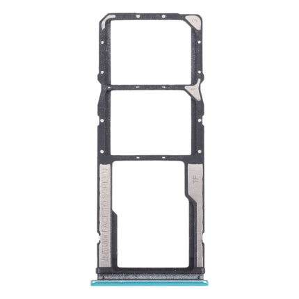 SIM Card Tray + SIM Card Tray + Micro SD Card Tray for Xiaomi Redmi 9T 4G / Redmi Note 9 4G J19S M2010J19SC M2010J19SG M2010J19SY (Green)-garmade.com