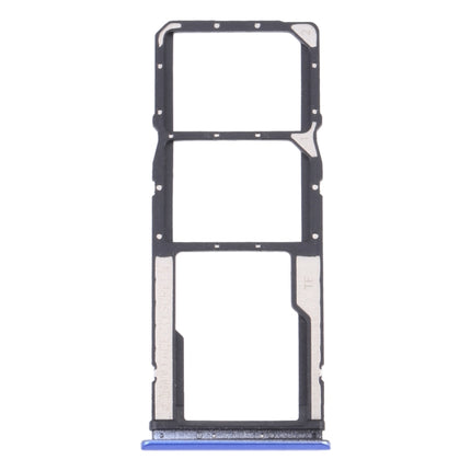 SIM Card Tray + SIM Card Tray + Micro SD Card Tray for Xiaomi Redmi 9T 4G / Redmi Note 9 4G J19S M2010J19SC M2010J19SG M2010J19SY (Blue)-garmade.com