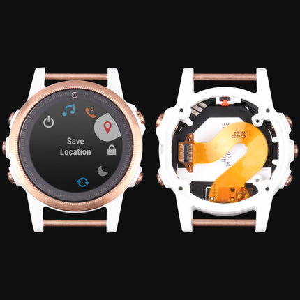 LCD Screen and Digitizer Full Assembly With Frame for Garmin Fenix 5S (Sapphire Version)(White)-garmade.com