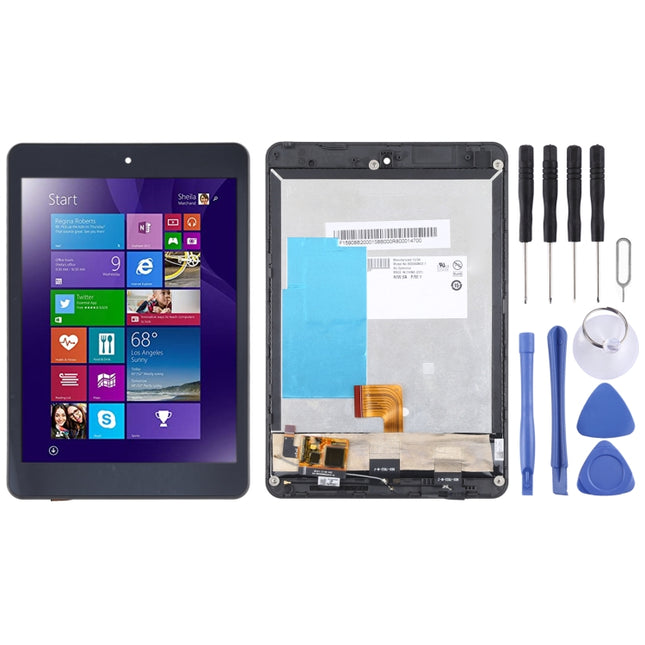 LCD Screen and Digitizer Full Assembly with Frame for Lenovo Miix 3-830 7.9 inch(Black)-garmade.com