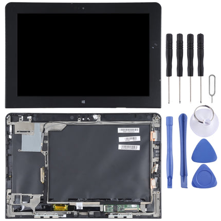 LCD Screen and Digitizer Full Assembly with Frame for Lenovo Thinkpad 10 1st Gen B101UAN01.C(Black)-garmade.com