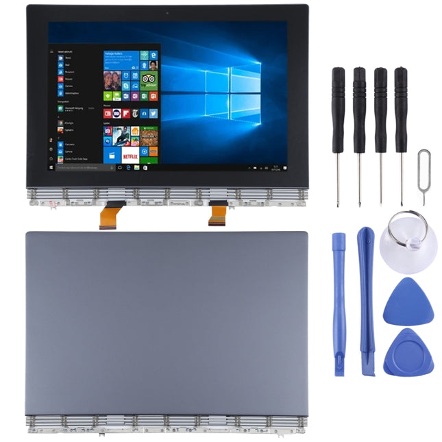 LCD Screen and Digitizer Full Assembly for Lenovo YOGA Book YB1-X91 YB1-X91L YB1-X91F(Grey)-garmade.com