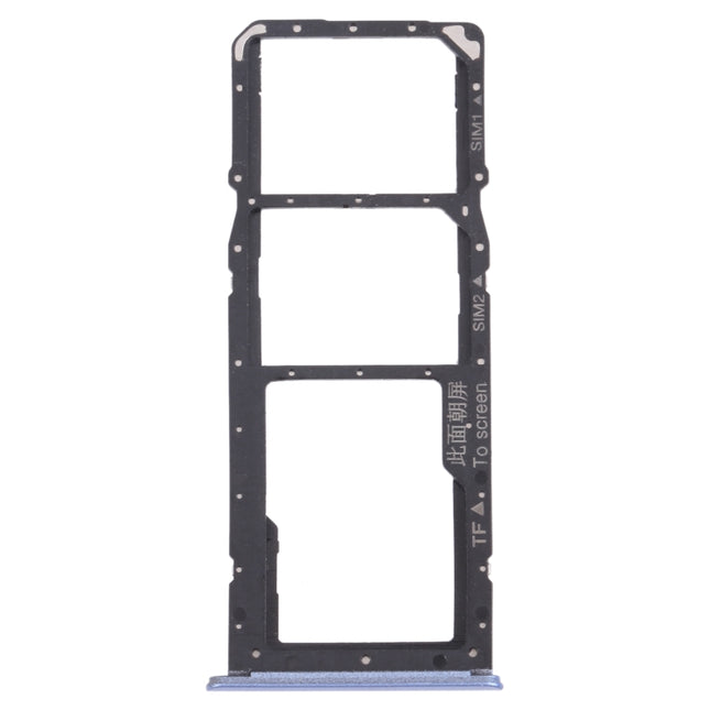 SIM Card Tray + SIM Card Tray + Micro SD Card Tray for OPPO Realme 7 5G RMX2111 (Blue)-garmade.com