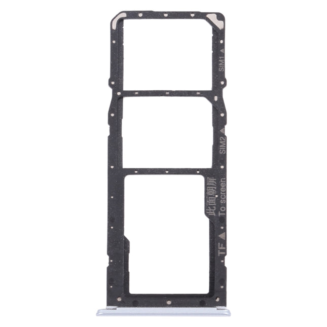 SIM Card Tray + SIM Card Tray + Micro SD Card Tray for OPPO Realme 7 (Asia) RMX2151, RMX2163 (White)-garmade.com