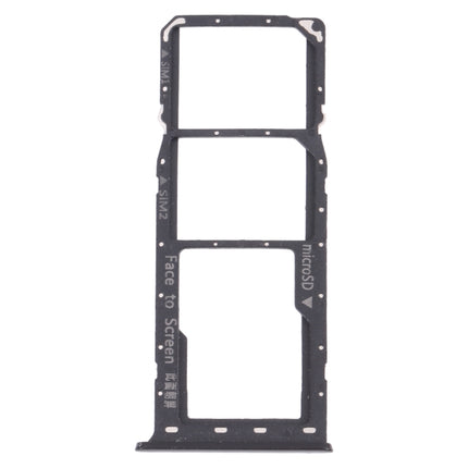 SIM Card Tray + SIM Card Tray + Micro SD Card Tray for OPPO Realme 6 Pro RMX2061, RMX2063 (Black)-garmade.com