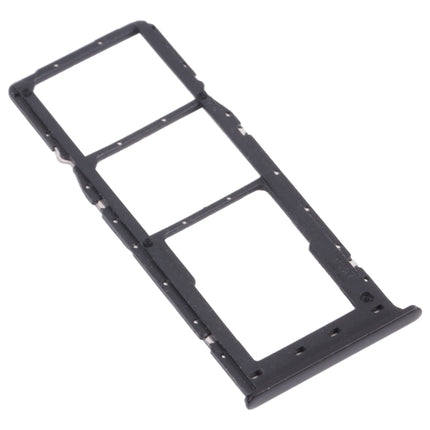 SIM Card Tray + SIM Card Tray + Micro SD Card Tray for OPPO Realme 6 Pro RMX2061, RMX2063 (Black)-garmade.com