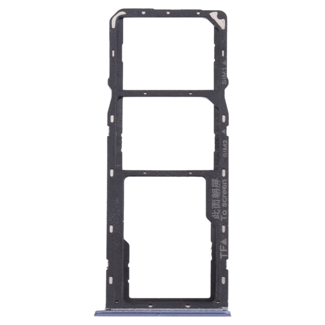 SIM Card Tray + SIM Card Tray + Micro SD Card Tray for OPPO Realme 7 (Global) (Blue)-garmade.com