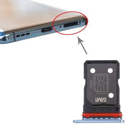 SIM Card Tray + SIM Card Tray for OPPO Find X3 PEDM00(Blue)-garmade.com