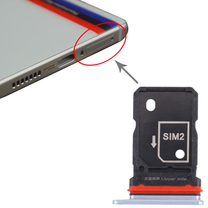 SIM Card Tray + SIM Card Tray for Vivo iQOO 7 V2049A, I2009 (Blue)-garmade.com