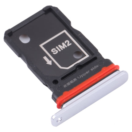 SIM Card Tray + SIM Card Tray for Vivo iQOO 7 V2049A, I2009 (White)-garmade.com