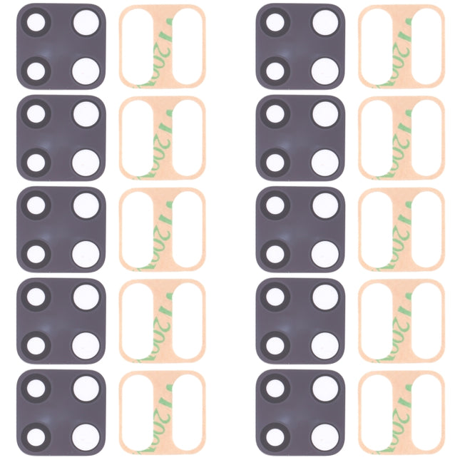 10 PCS Back Camera Lens for Xiaomi Redmi Note 9 Pro M2003J6B2G-garmade.com