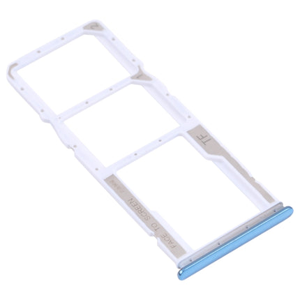 SIM Card Tray + SIM Card Tray + Micro SD Card Tray for Xiaomi Redmi Note 10 4G / Redmi Note 10S M2101K7AI, M2101K7AG, M2101K7BG, M2101K7BI, M2101K7BNY, M2101K7BL (Blue)-garmade.com