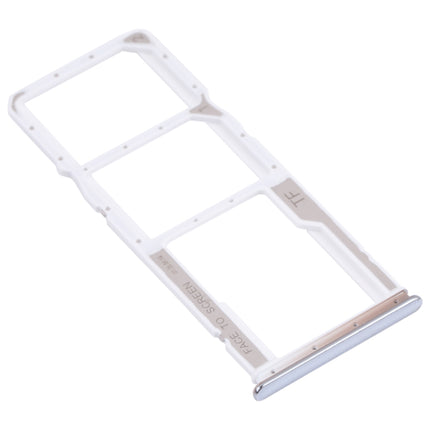 SIM Card Tray + SIM Card Tray + Micro SD Card Tray for Xiaomi Redmi Note 10 4G / Redmi Note 10S M2101K7AI, M2101K7AG, M2101K7BG, M2101K7BI, M2101K7BNY, M2101K7BL (White)-garmade.com